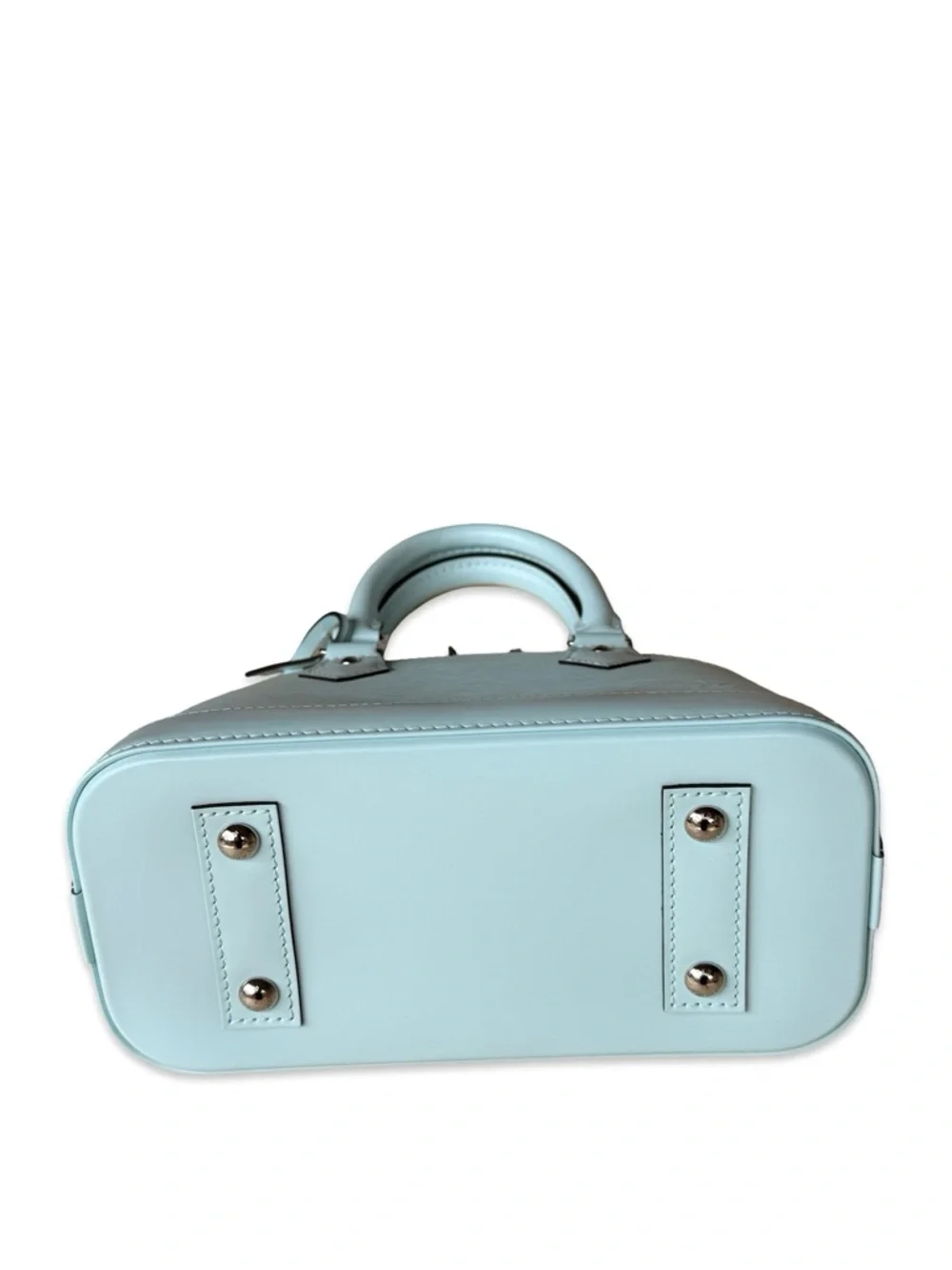 Louis Vuitton Alma PM Epi Leather Blue Top Handle Crossbody Bag LV Handbag